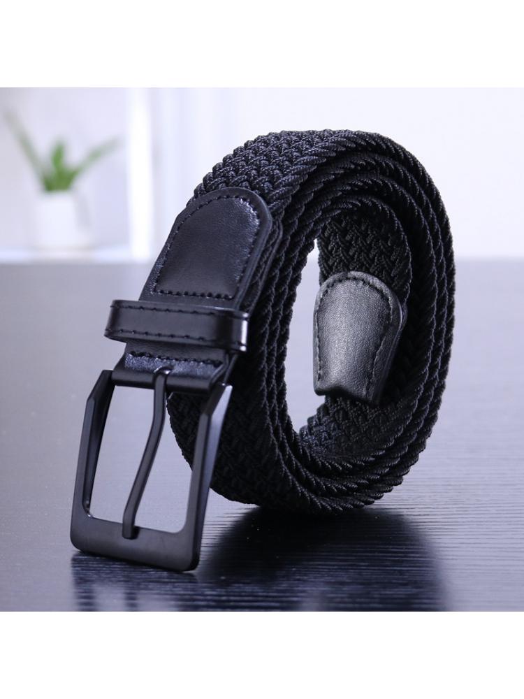 Corset Waist Cinch - Black Buckle New Casual Stretch Woven