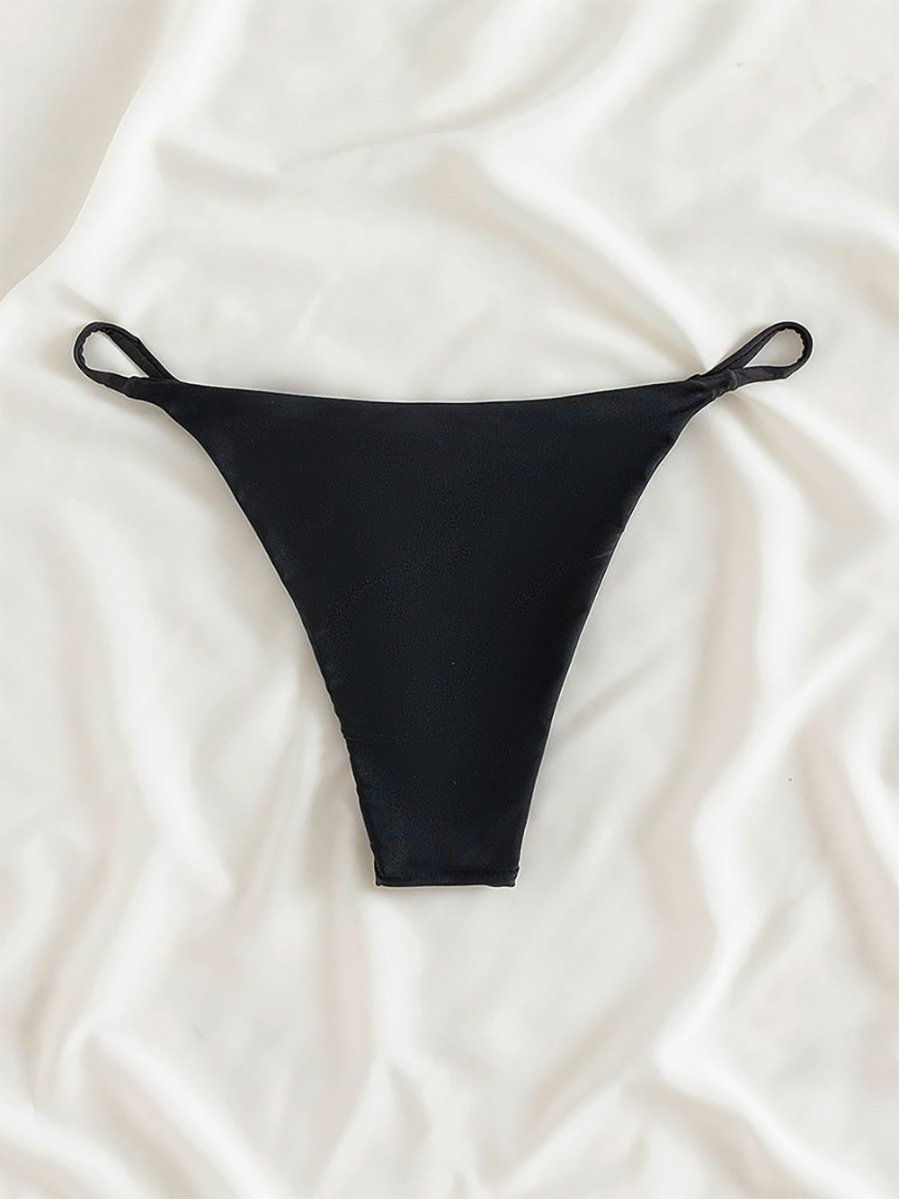Sexy Solid Low Waist Bikini Bo - Thong Bikini Women ulasan dan harga