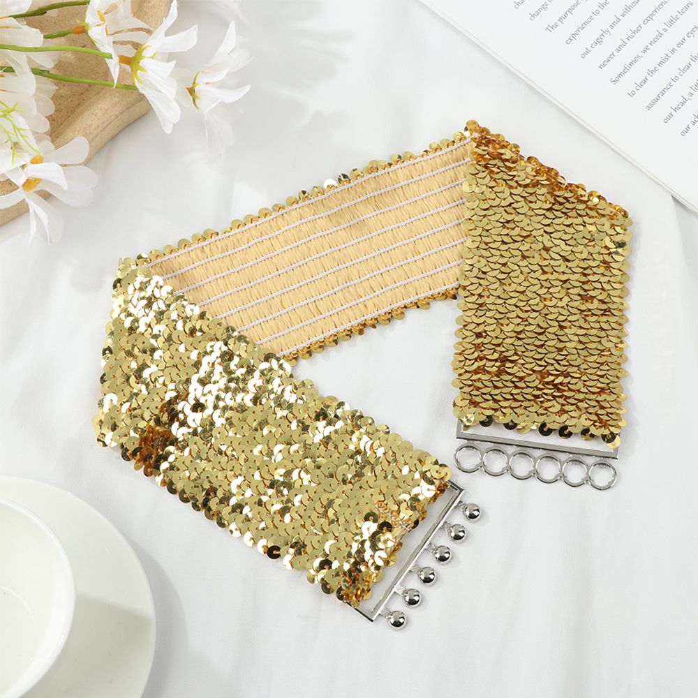 Fashion Cinch Stretch Sequin W - Corset Waist Cinch ulasan dan harga
