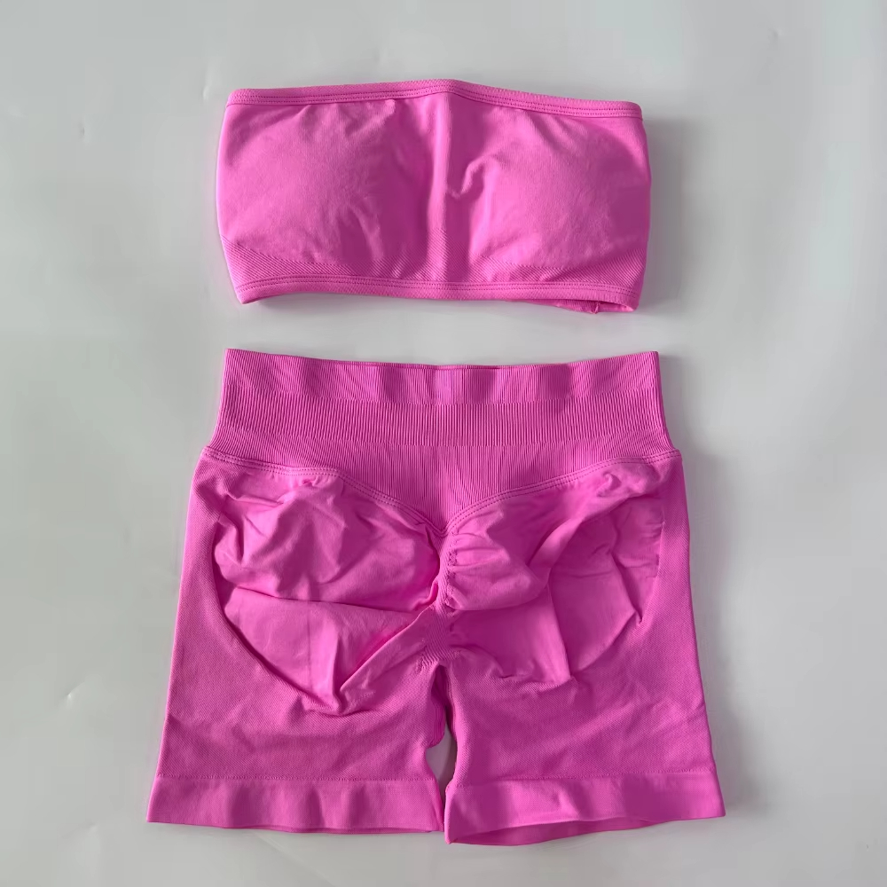 Yoga Women 2-Piece Set Bandeau - Sports Bra High Impact ulasan dan harga