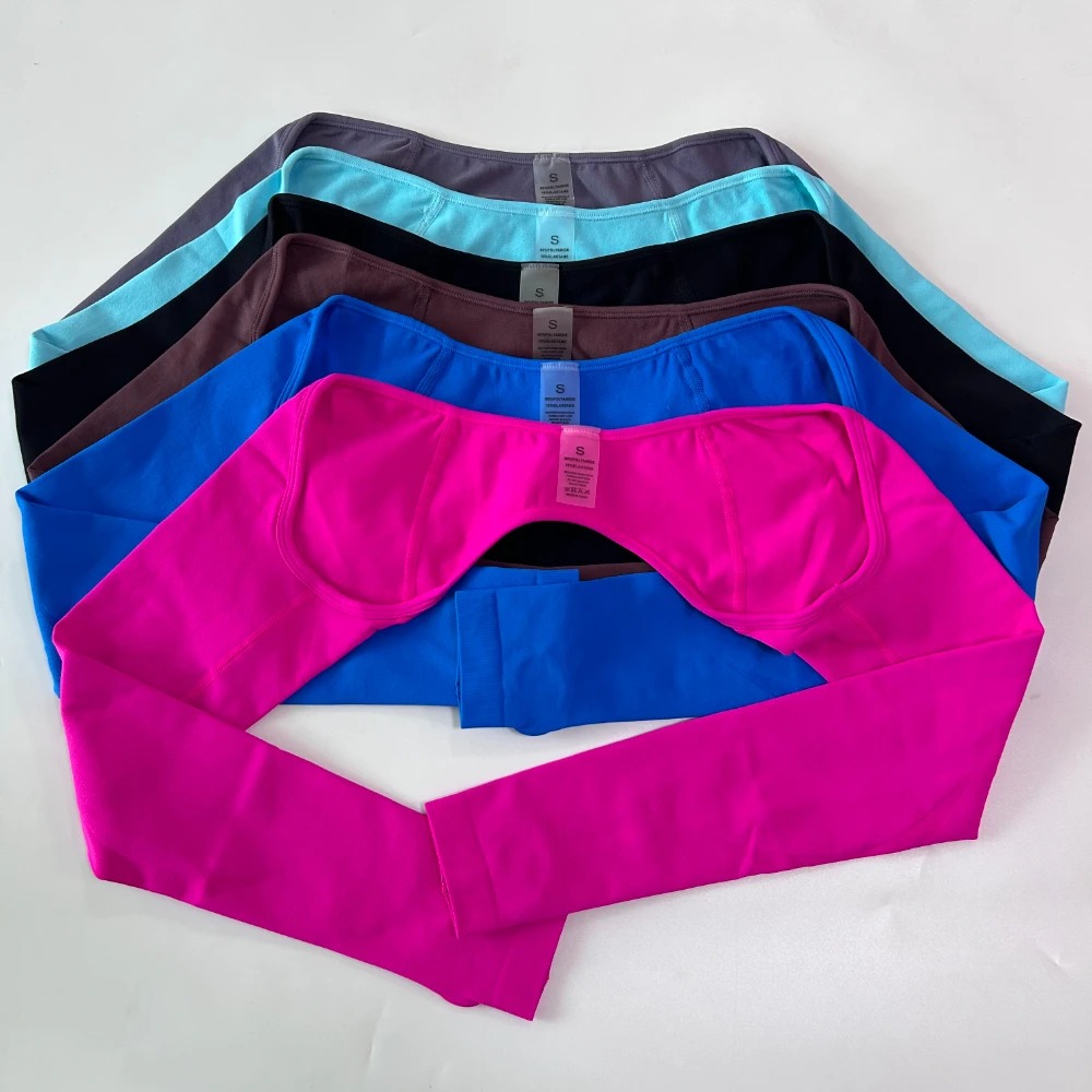 NO LOGO 3Pieces Gym Set Seamle - Sports Bra High Impact ulasan dan harga