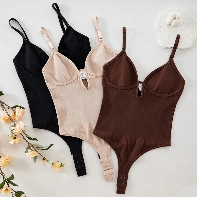 Women's Backless Bodysuit Shap - Shapewear Bodysuit Firm ulasan dan harga