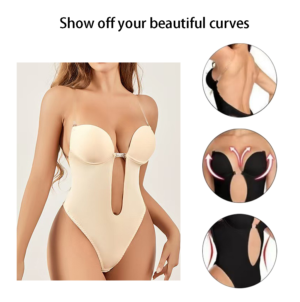 Anti Slip Glue Backless Body S - Shapewear Bodysuit Firm ulasan dan harga