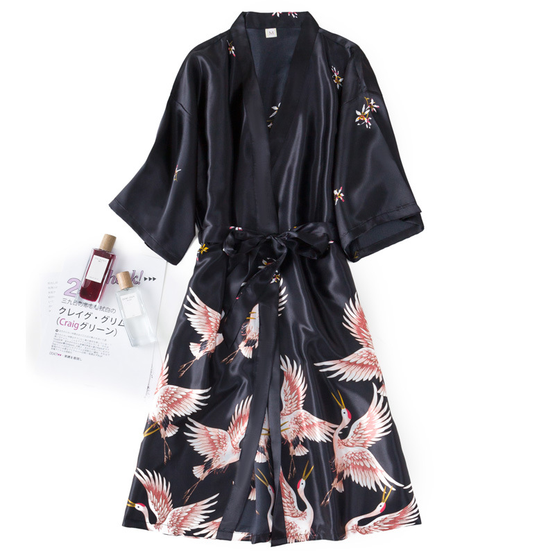 Burgundy Women 2PCS Faux Silk  - Robe Silk Women ulasan dan harga
